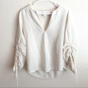 H&M Peasant Style Shirt in Cream Color.